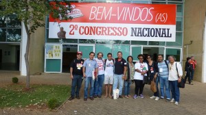 Delegação de docentes das Universidades Estaduais da Bahia. Representaram a ADUSC os professores Marcelo Lins e Luiz Herique Blume