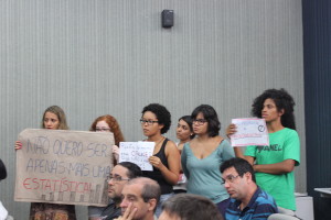 Militantes do MML participaram do protesto.