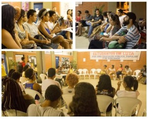 Plenária discutiu "A universidade que temos e a universidade que queremos". Fotos: Estudantes da UESC em Luta