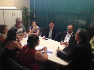 FONASFE se reúne com linderes na câmara para exigir  voto contrário ao PLP257/16. Foto: ANDES-SN