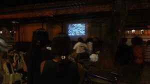 Cine-Debate Ocupa a praça do Salobrinho. Foto: Ocupa UESC