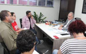 Reunião do Fórum das ADs com coordenação do Fórum de reitores no dia 3 de julho