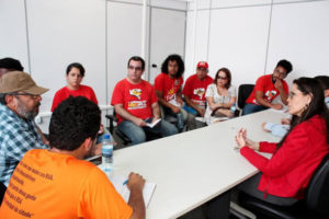 Reunião ineficaz na Secretaria de Educação. Foto: Ascom Fórum das ADs