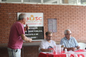 Salvador Trevisan, docente aposentado, é um dos representantes da ADUSC no 37 º Congresso do ANDES-SN